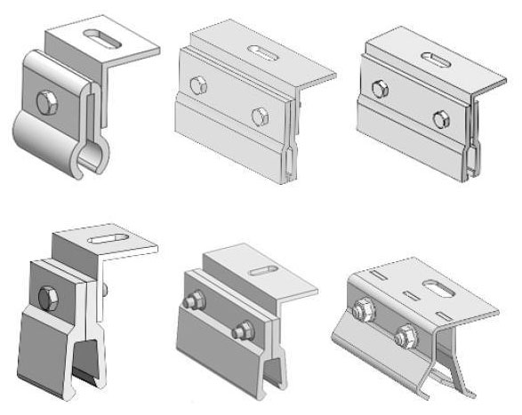 常見(jiàn)彩鋼瓦固定座組件